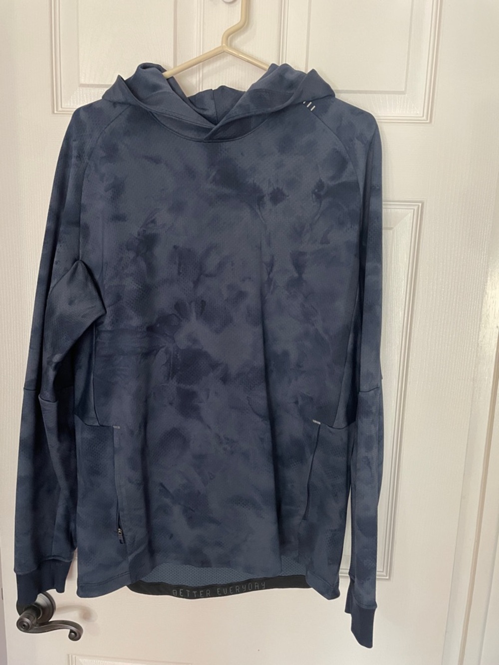 Lululemon Textured Tech Hoodie - Diamond Dye - Blue/Navy